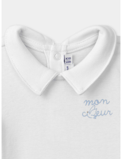 Ensemble body tshirt et salopette courte