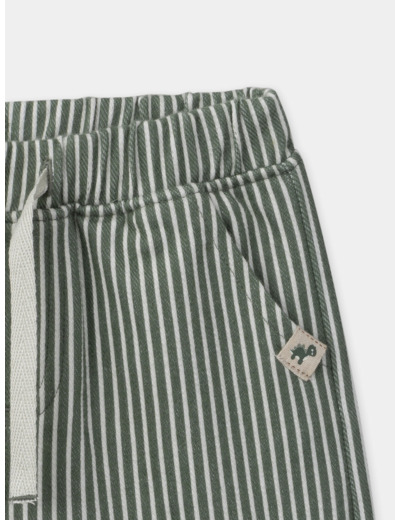 Pantalon confort rayé