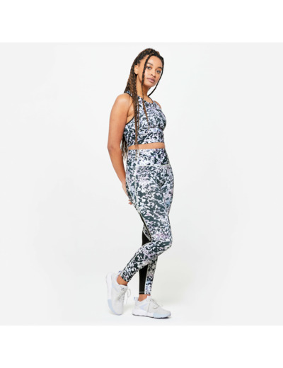 Legging taille haute gainant Femme - multicolore
