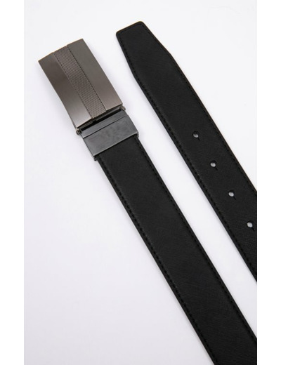 Ceinture en cuir homme à plaque