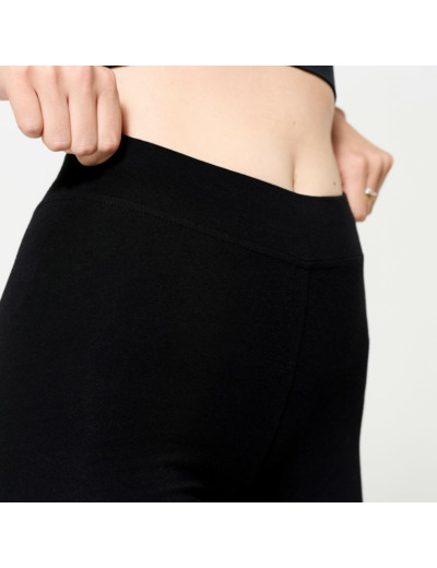 Legging de fitness slim femme, noir