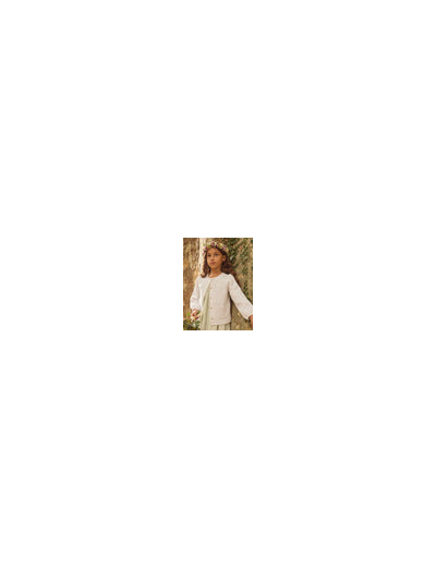 Gilet écru pour filles