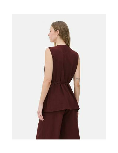 Gilet de costume long effet cascade