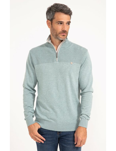 Pull col montant uni Contrast