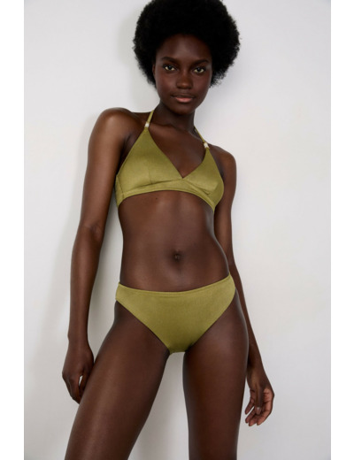 Culotte de bikini bas de maillot pailleté