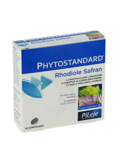 Pileje Phytostandard Rhodiole / Safran 30 Comprimés