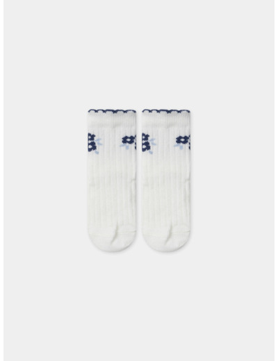 Lot de 3 chaussettes jacquard fleur