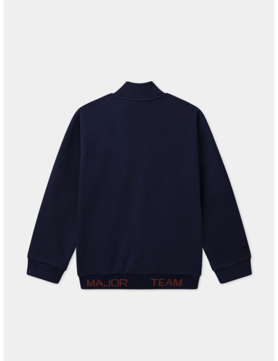 Gilet Bleu Marine Bi-matière