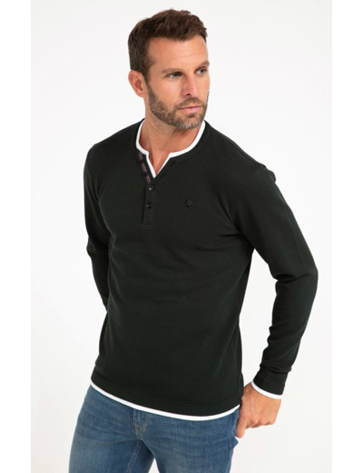 Tee-Shirt Manches Longues Gauffre