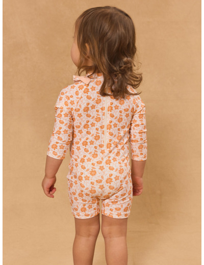 Combinaison de bain UPF 50+ imprimé fleuri