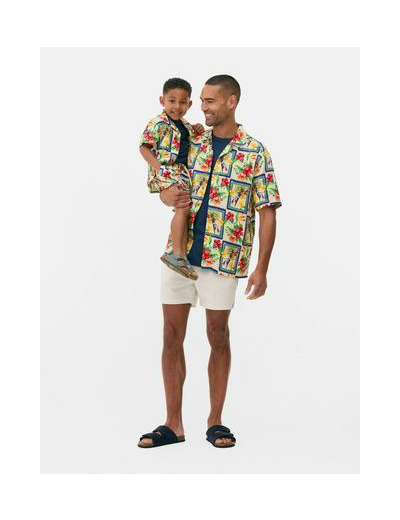 Chemise à fleurs tropicales pour enfant