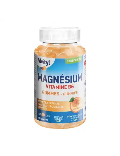 Alvityl Magnésium Abricot Gomme Pot De 45