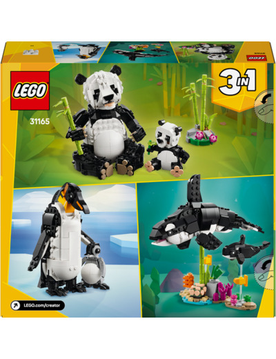 ANIMAUX SAUVAGES : LA FAMILLE DE PANDAS LEGO CREATOR 31165