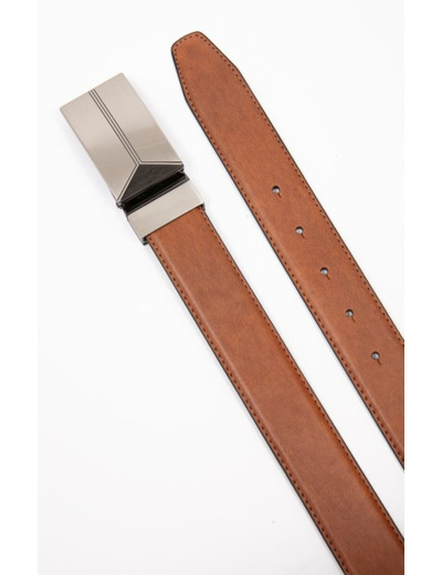 Ceinture cuir homme avec plaque