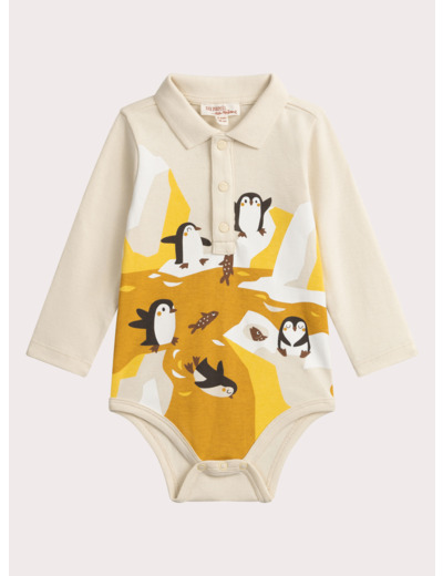 Body manches longues à animation pingouin pour bébé garçon