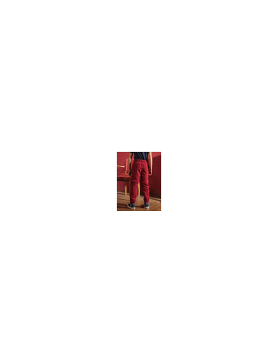Pantalon rouge à fermeture éclair
