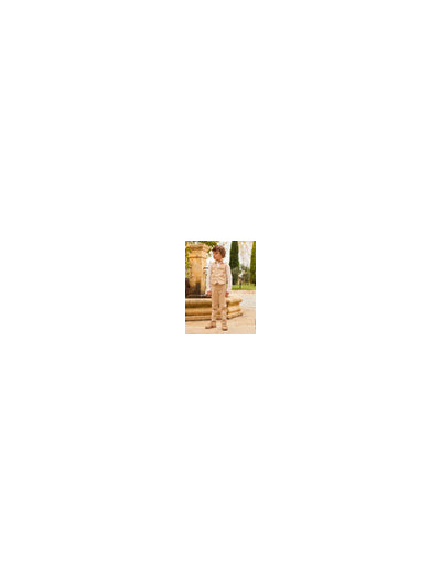 gilet beige sans manches pour garçons