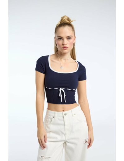 Pull à manches courtes