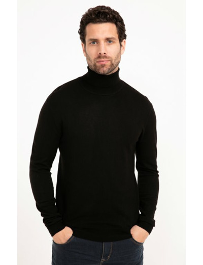 Pull Col Roulé Uni