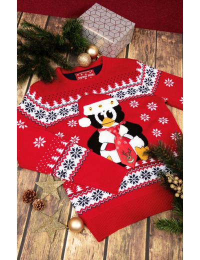 Pull Noël Pingouin