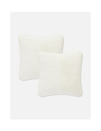 Lot de 2 coussins carrés à point de feston