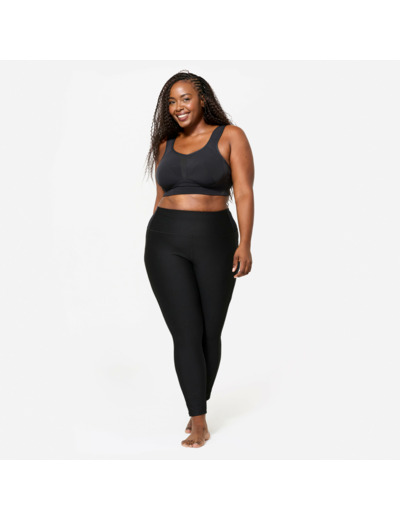 Soutien gorge bonnets E à H bretelles croisables maintien fort femme, Noir