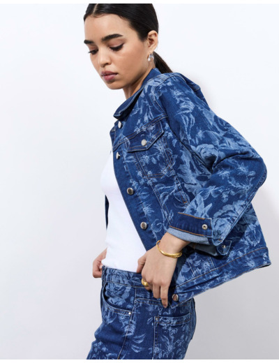 Veste imprimée BLEU Femme