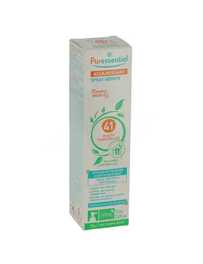 Puressentiel Assainissant Spray Aérien Assainissant Aux 41 Huiles Essentielles 75 Ml