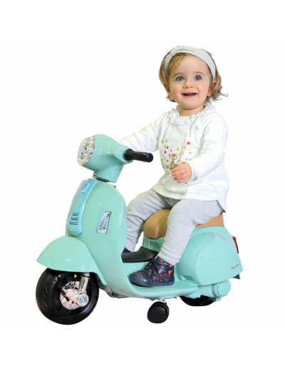 MINI VESPA GTS ÉLECTRIQUE ET LUMINEUX - VERT D'EAU