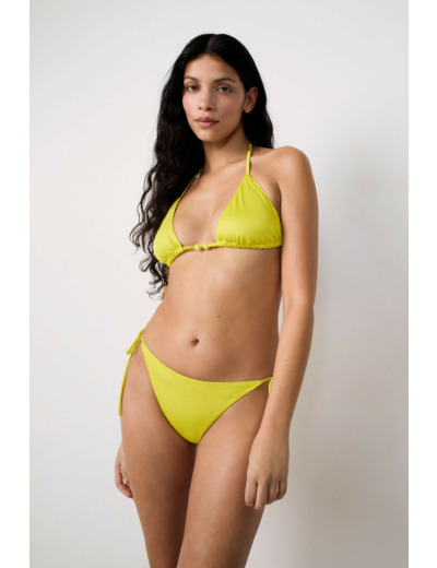 Triangle détails perles haut de maillot