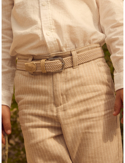 Short de cérémonie beige