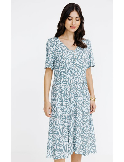 Robe midi imprimée