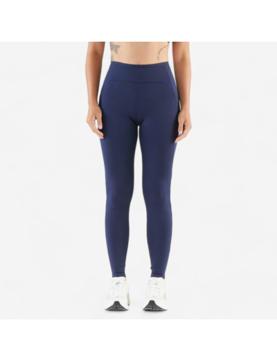 Legging running Femme - KIPRUN Run 500 Confort bleu marine