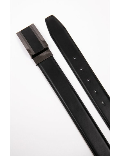 Ceinture cuir homme avec plaque