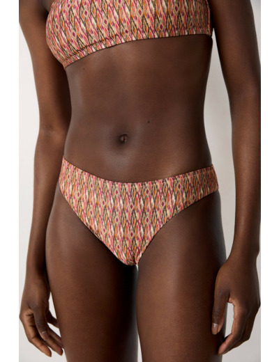 Culotte bikini bas de maillot à motif
