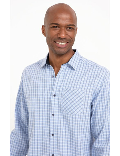 Chemise Manches Longues À Carreaux