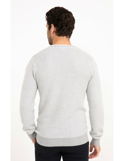 Pull Col Rond Gaufré