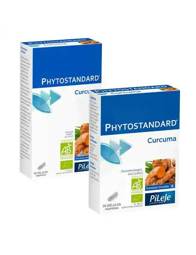 Pileje Phytostandard Curcuma 20 Gélules Végétales