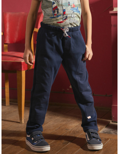 Pantalon Confortable Bleu marine