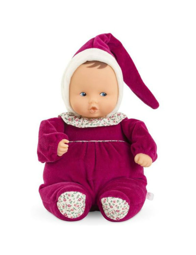 BABYPOUCE ROSE GRENADINE 28 CM - MON DOUDOU COROLLE