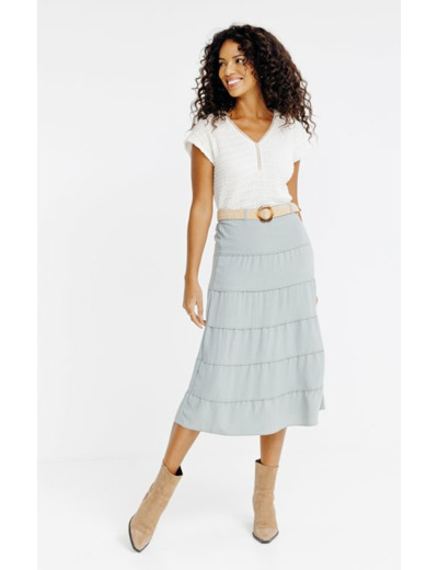 Jupon avec ceinture non doublée