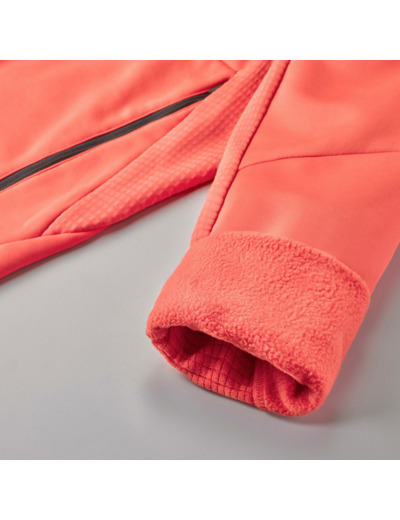 Veste polaire de randonnée - mh500 hood - femme