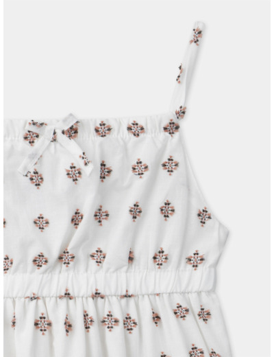 Robe midi brodée