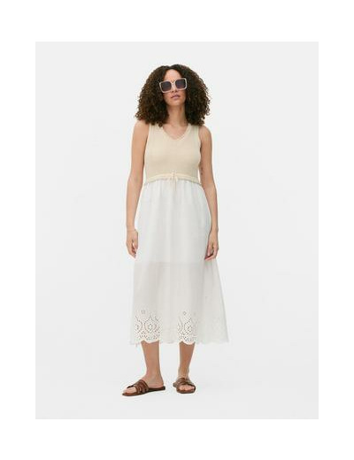 Robe longue brodée