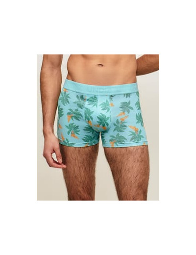 Boxer en microfibre motifs palmiers et bananes