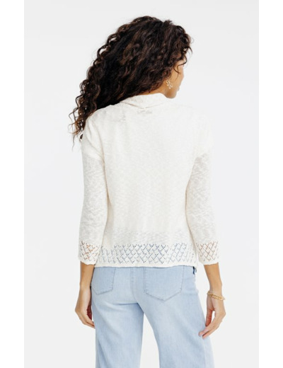 Cardigan maille brillante