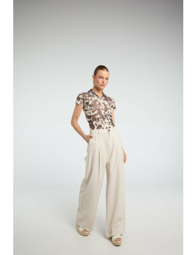 Pantalon à jambe large