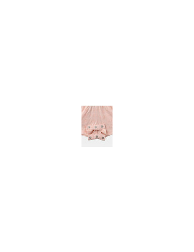 Combinaison courte rose clair pour bébé fille
