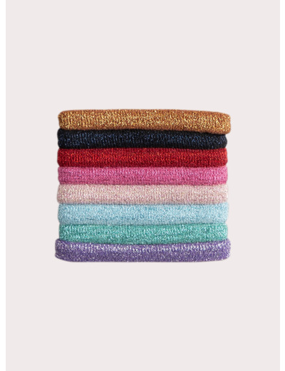 Lot d'élastiques multicolores pour fille