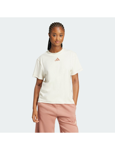 T-SHIRT ADIDAS FEMME BLANC